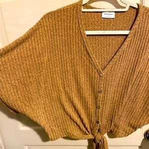 Mustard Yellow Crop Top